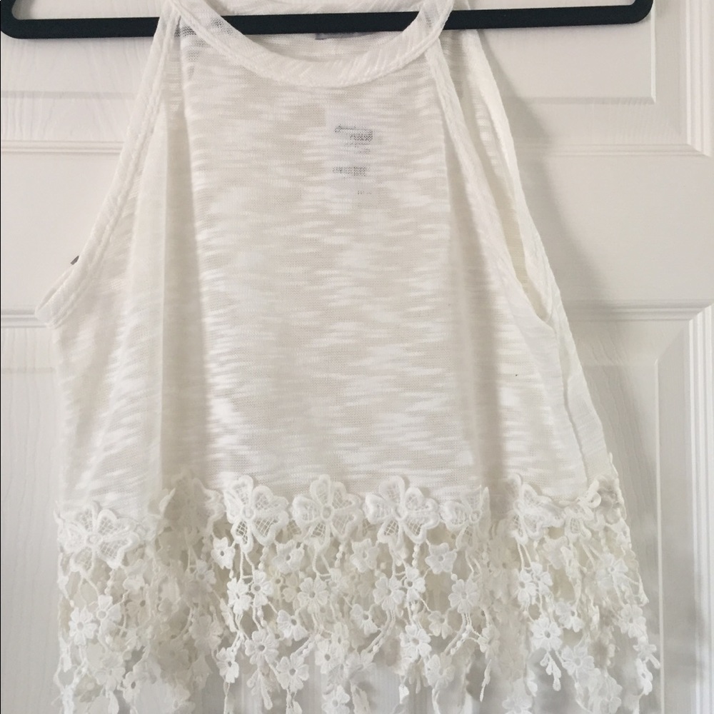Cropped top with fringe